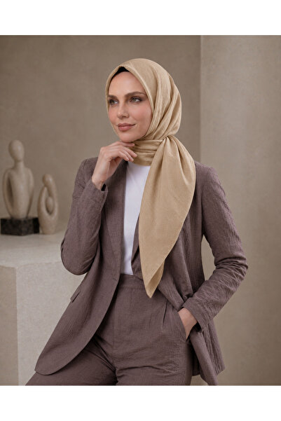 Wega Moda Soft Linen Scarf Women's Hijab Scarf Plain Lightweight Breathable S...