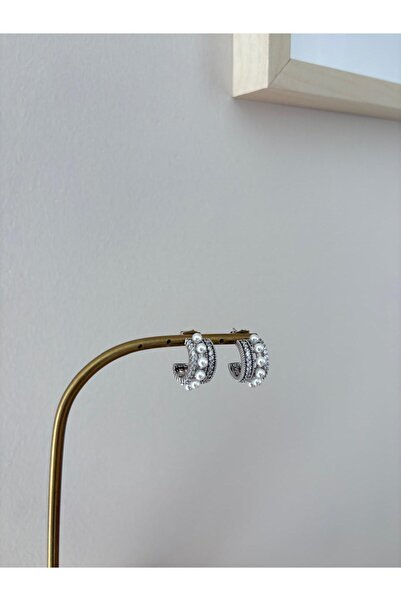XUPING JEWELRY Special Series Pearl Row Xp Silver Hoop Earrings
