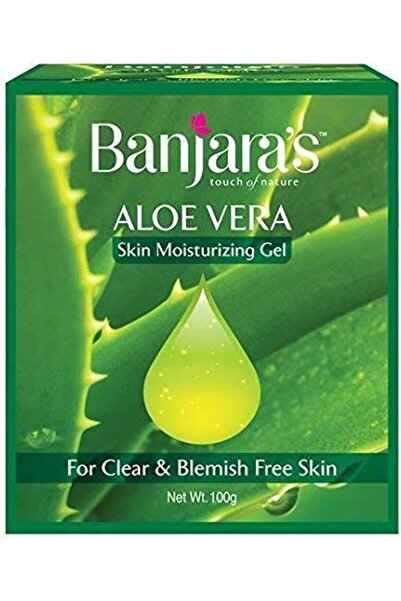 Banjara's Aloe Vera Moisturizing Gel - For Hydrated Skin & Hair - 100 grams