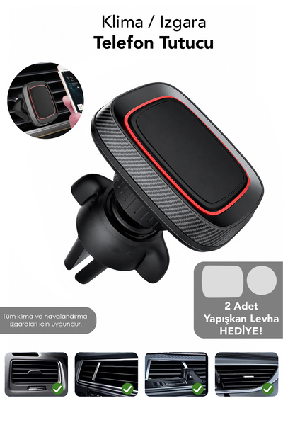 mimtec Kalorifer Izgara Telefon Tutucu - Araç İçi Klima Telefon Sabitleyici 2...