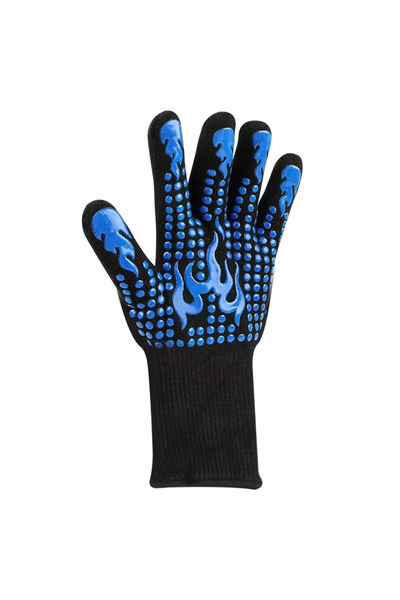 Choice1 Single Heat Resistant BBQ Fire Gloves Non-Slip Flame Retardant Kitche...