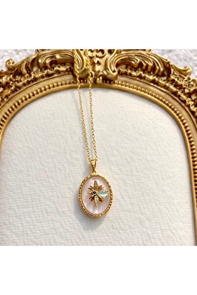 Ketra Collection Beyaz Sedefli Arı Kolye