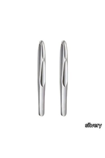 choice2 ملقط شعر اللحية ذو طرف دائري فضي اللون، أداة إزالة شعر الوجه والحواجب...