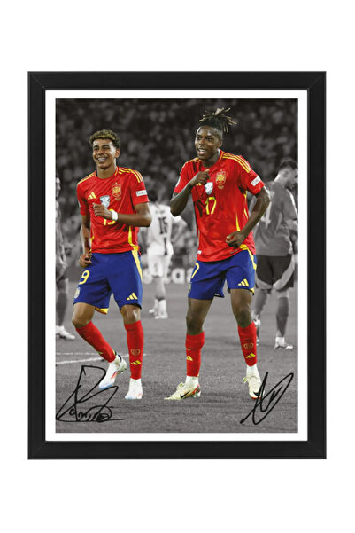 Boomah Accessories Lamine Yamal and Nico Williams Celebration - Framed Poster...