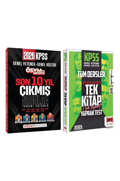 İndeks Akademi KPSS 2026 ÖSYM'nin İndeksi Son 10 Yıl Çıkmış Sorular+ KPSS Tüm...