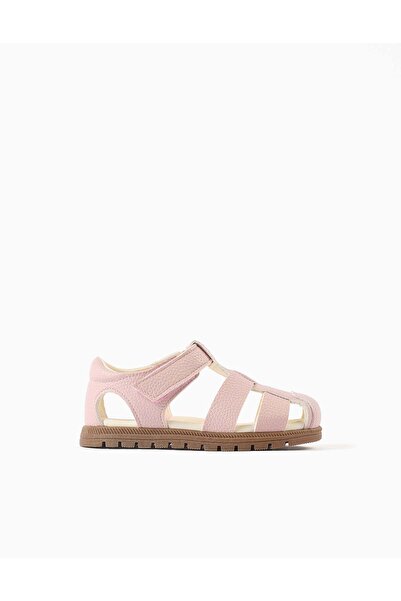 Ziddy My First Steps Sandals For Newborn And Baby Girls Light Pink