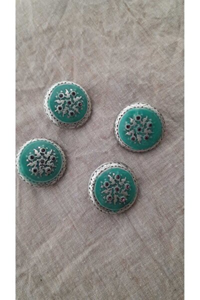 ILCARE Mineli Stone Metal Button 22 mm 4 Pieces