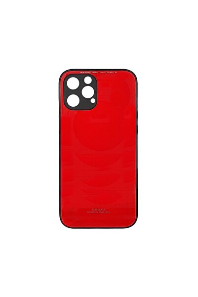 OEM Glass Case Apple iPhone 12 Pro Max Κόκκινο