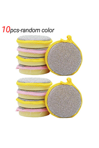 Choice 10pcs-random color 10PCS Double Side Dishwashing Sponge Dish Washing B...