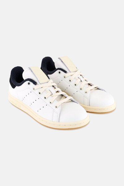 adidas Kids Boy Stan Smith Lace Up Outdoor Shoes, Off-White