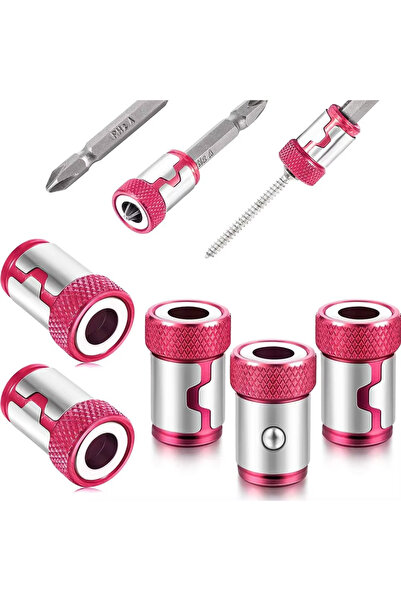 choice2 5 Pcs Pink 5 Pcs Magnetic Screw Rings Magnetized Ring Screwdriver Bit...