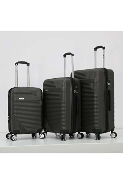 Akyat 3-piece double fiberglass travel bag set - Black Gray