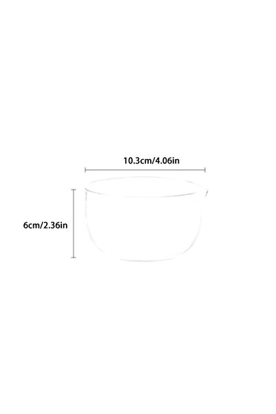 Choice1 350ML 350/600ml Transparent Tea Bowl With Spout Double Layer Japanese...