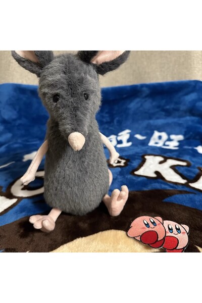 Choice A 25cm Cute Cartoon Sad Mouse Plush Toy-Hat&Glasses Wearing Western Co...