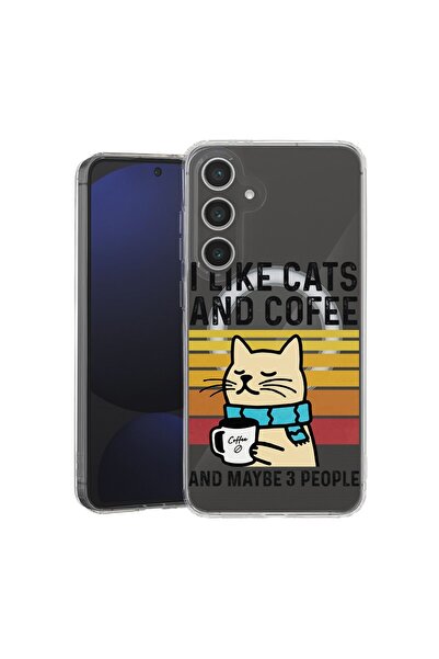 bestcase Husă pentru Samsung Galaxy A56 cu design Pisici și Cafea, TPU anti-ș...