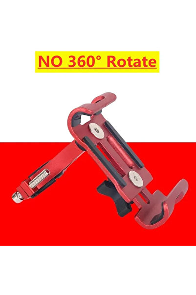 Choice4 حامل هاتف NO 360 أحمر من الألومنيوم قابل للتعديل للدراجات والدراجات ا...