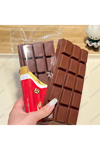 Choice10 1Pcs Chcolate Big Chocolate Bar Squeeze Toy Simulated Food Play Pink...