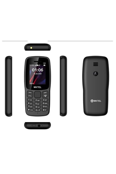 Choice هاتف MKTEL 106 أسود، معالج SC6533G، شاشة 1.77 بوصة، بطارية 800 مللي أم...