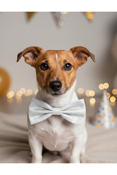 Evendi Puppy bow tie, Silver