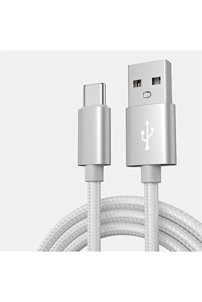Choice5 كابل USB نوع C مجدول سريع الشحن بطول 1 متر باللون الفضي لهواتف آيفون ...