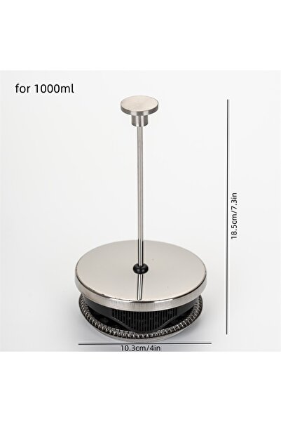 choice2 1000ML-103 185mm Stainless Steel Plunger Rod & Filter Assembly Replac...