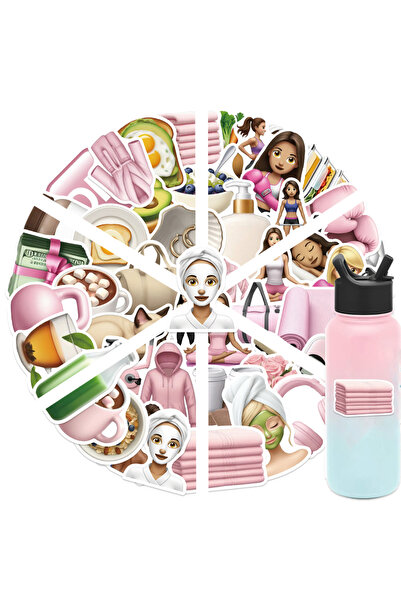 Choice 50pcs All 50PCS Sports Fitness Incentive Stickers Cool Girl Stickers G...