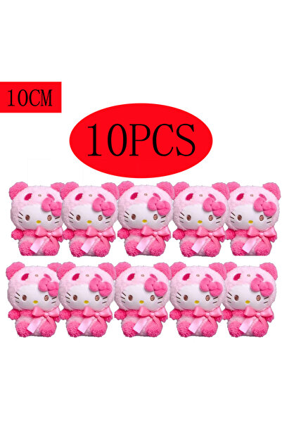Choice5 05 @@10cm 10pcs Keychain Plush Anime Kuromi Doll Keyring Hello Kitty ...