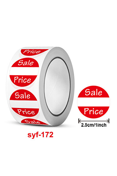 Choice H0922-500 قطعة 500 قطعة ملصقات سعر حمراء للبيع بالجملة للأعمال الصغيرة...