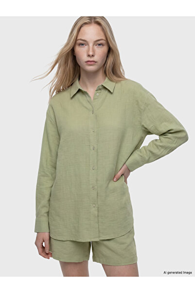 LC Waikiki Nevavm Oversize Muslin Women's Shirt with a Difference