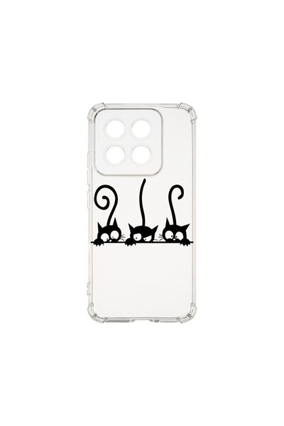 bestcase Husa pentru Xiaomi 14T Pro, BestCase¬Æ Anti Shock 1.5MM, Cats, Rezis...