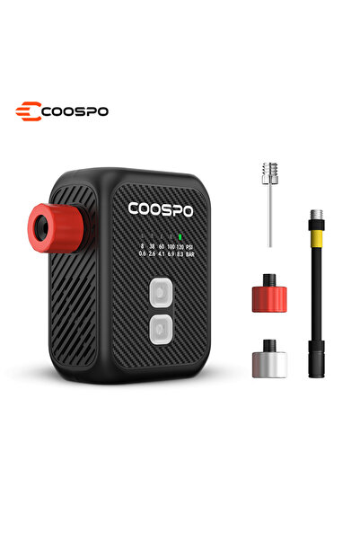 Choice مضخة هواء كهربائية محمولة COOSPO AP-E1 بقوة 120PSI، ملحقات دراجات الطر...