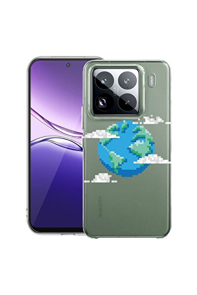 bestcase ¬Æ Husa Clear Slim Silicon Compatibila cu Xiaomi 15, Minecraft Earth...