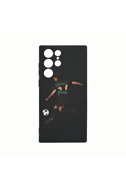 bestcase Husa Silicon, Compatibila cu Samsung Galaxy S22 Ultra, Football, Rez...