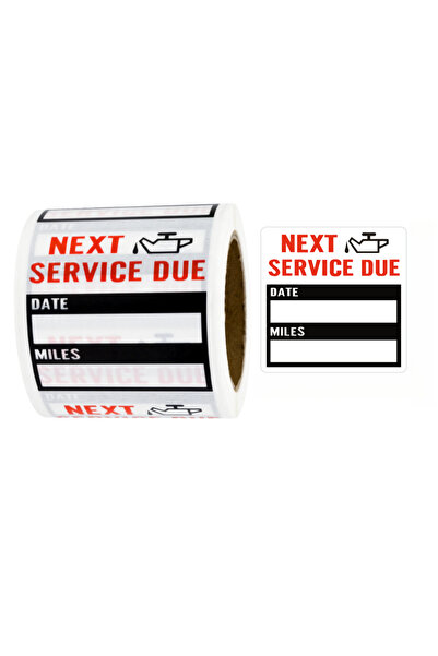 Choice 1Volume black 200Pcs/Roll Car Oil Change Static Sticker，Waterproof Mai...