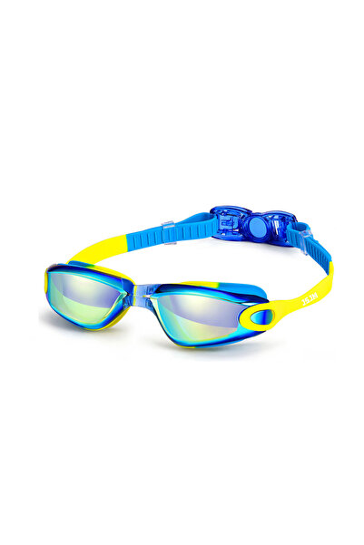 choice2 نظارات سباحة سيليكون ملونة للأطفال من BLUE-GOGGLES JSJM مضادة للضباب ...