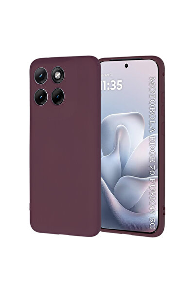 Techsuit Husa pentru Motorola Edge 70 Fusion, SoftFlex, protectie antisoc, bordo