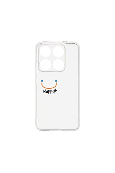 bestcase Husa pentru Xiaomi 14T, BestCase¬Æ Clear Silicon 2MM, Be Happy, Anti...