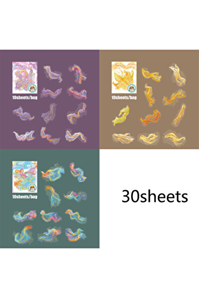Choice S28246-123 Mr. Paper 30 قطعة ملصقات PET خفيفة الوزن مطلية بالذهب ومختو...