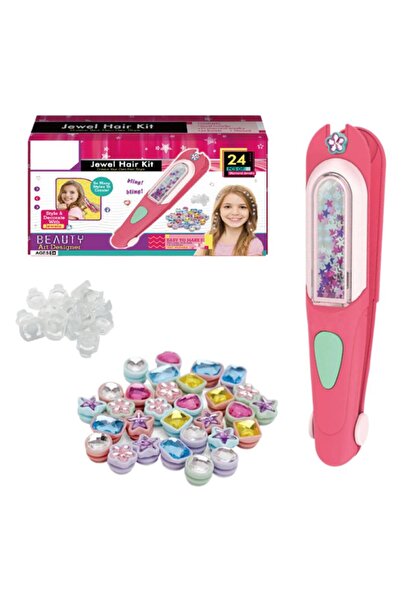 Choice Red Hair Gem Stamper Kit Blingling Hair Jewels For Girls Toys Hair Sty...