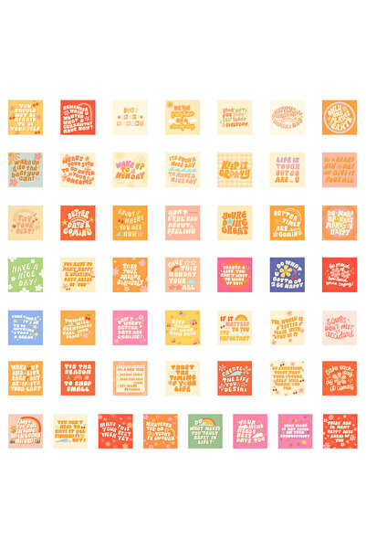 Choice 50PCS 50PCS English Phrases Graffiti Stickers - Creative Text Design, ...
