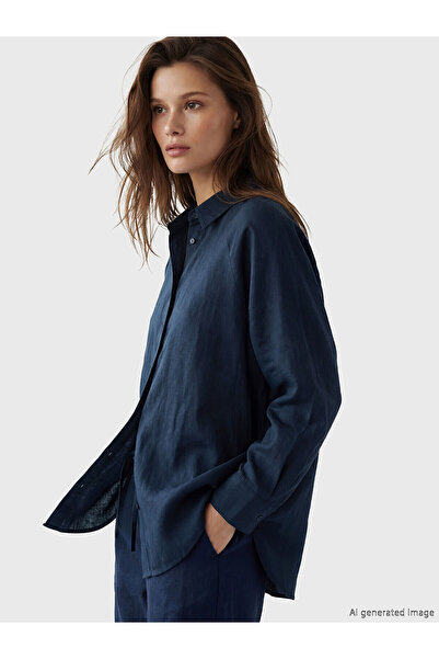 LC Waikiki Nevavm Women's Linen Shirt with a Difference