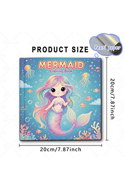 Choice 20x20cm 24pages 1PC MERMAID Coloring Book for Adult Featuring Bold-eas...