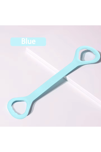 choice2 blue 8-Shaped Elastic Band for Home Fitness Back And Shoulder Exercis...