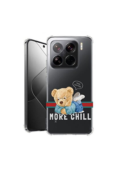 bestcase ¬Æ Husa pentru Xiaomi 15 Pro, Anti Shock 1.5MM, More Chill Teddy Bea...