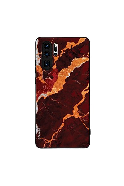 Sonique Θήκη Marble Series για Huawei P30 Pro Κόκκινο