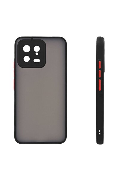 Sonique Θήκη Σιλικόνης Color Button Bumper Xiaomi Xiaomi 13 5G Μαύρο