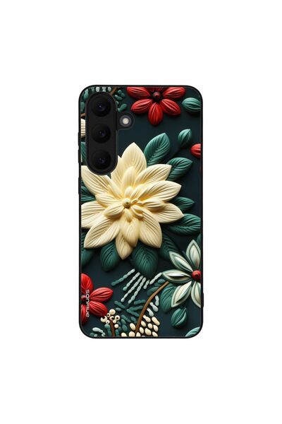 Sonique Θήκη 3D Flower Series για Samsung Galaxy S25 FE Πράσινο