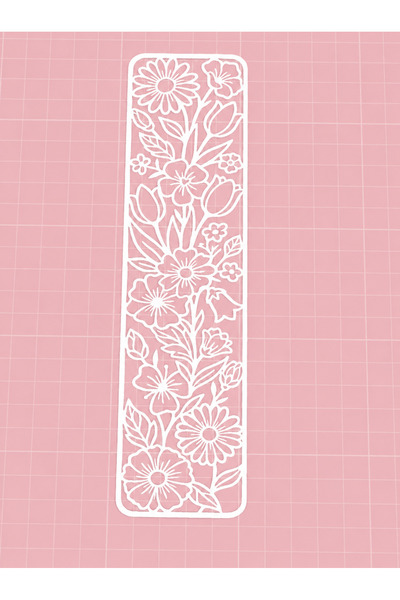 BESİNG Floral Patterned Bookmark |   Aesthetic Decorative 3D Printing Bookmark
