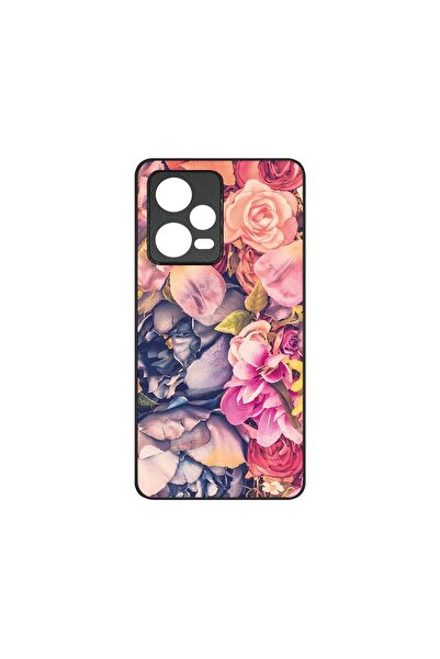 bestcase Λεπτή Γυάλινη Θήκη, Συμβατή με Xiaomi Redmi Note 12 5G, Φλοράλ, Χρώμ...