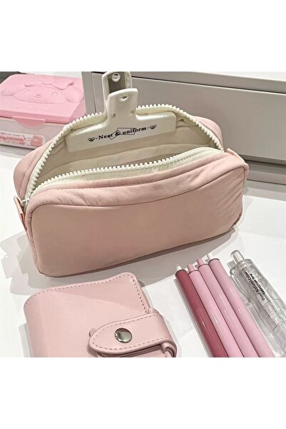 Choice حقيبة أقلام كبيرة السعة ZX-YHBD-Pink-1PCS، حقيبة أقلام أنيقة، صندوق قر...